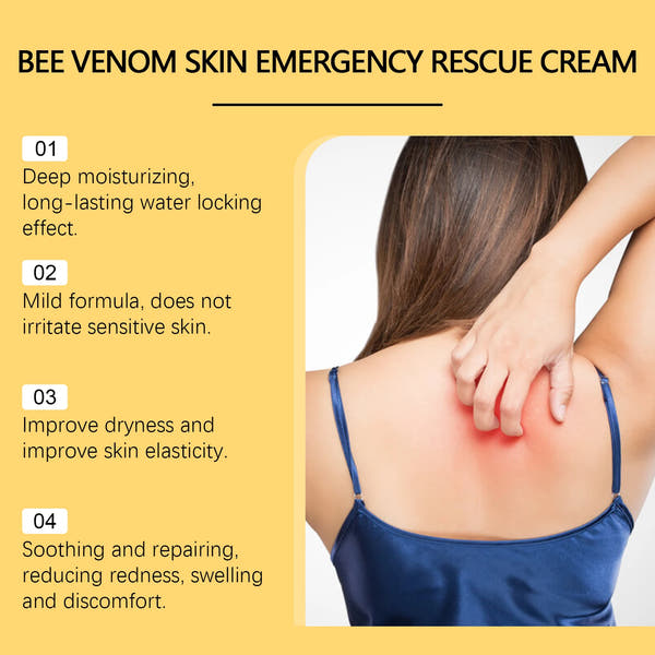 Bee Venom Repair Cream – Deep Moisturizing Formula to Soothe Redness, Repair Damaged Skin & Strengthen Your Skin Barrier - 60G 🔥 BUY 1 GET 1 FREE 🔥