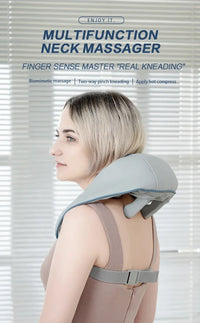 PREMIUM Cordless Neck & Shoulder Massager with Heat – Deep Kneading Full-Body Relief